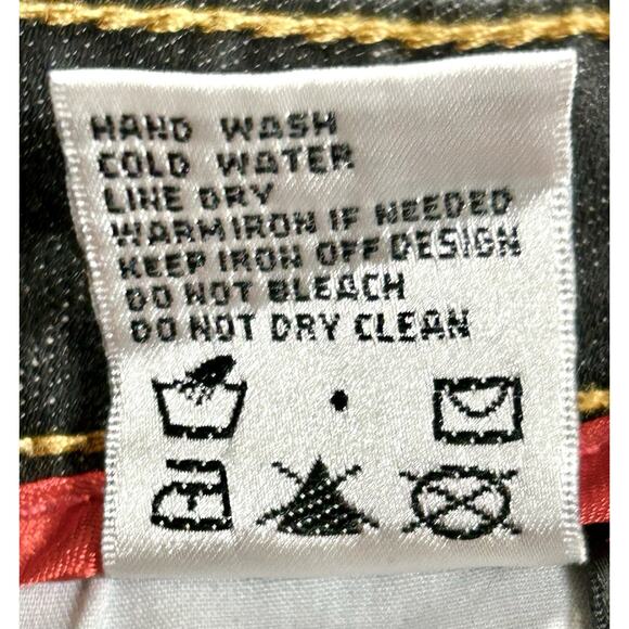 Coogi Embellished Jeans Women's 11/12 Relaxed Embroidered Dark Denim Boot Cut - Picture 8 of 13